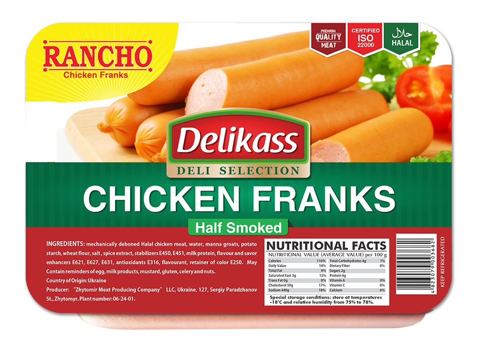 Our chicken franks are slow-cooked with tasty spices and chili peppers to give you a bold, hot link sausage that’s packed with flavor. Perfect for your sandwiches and for grilling.